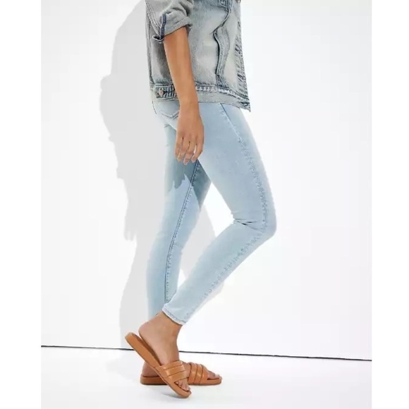 American Eagle Blue Jeggings Level High-Waisted Jegging - Picture 1 of 7